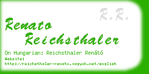 renato reichsthaler business card